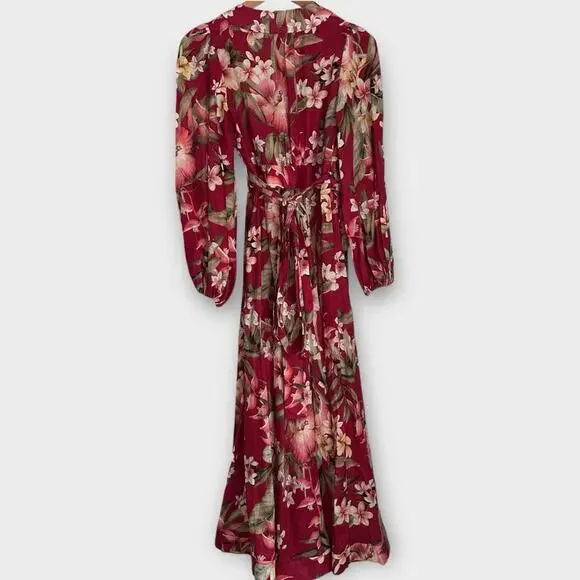Zimmerman Lexi Floral Long Wrap Dress Size 0 (4 US) NWT - Picture 9 of 12